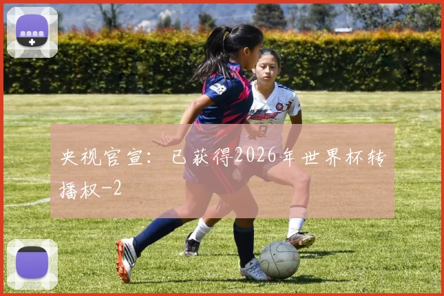 央视官宣:已获得2026年世界杯转播权